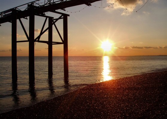 Sunset Under The West Pier Brighton